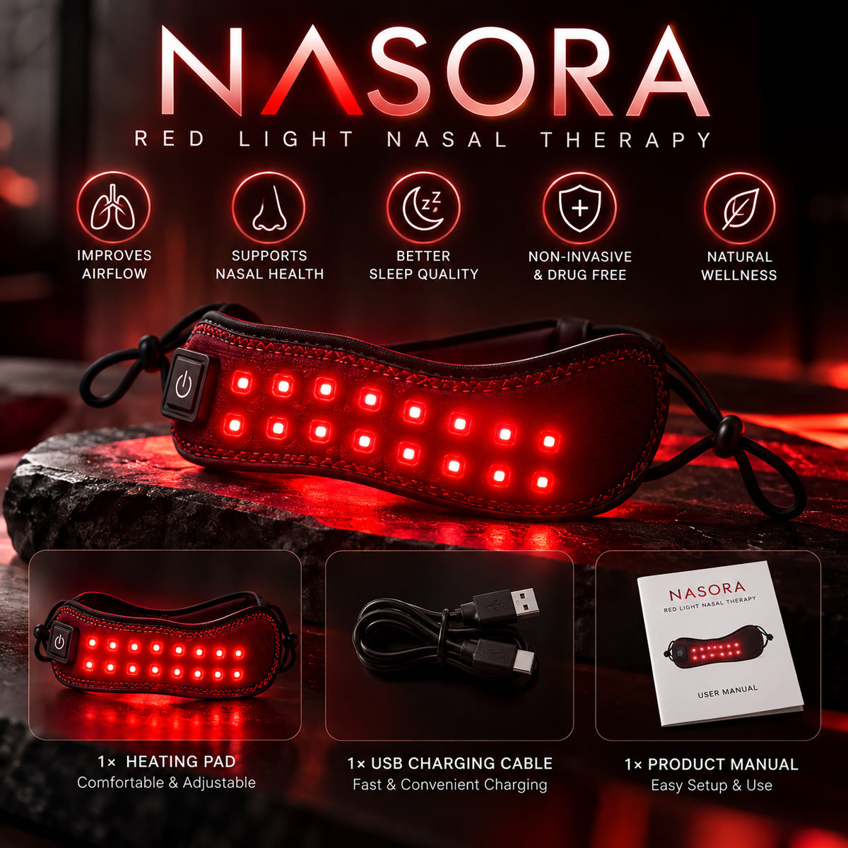 NASORA - Red Light Nasal Therapy